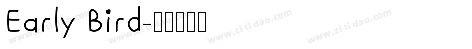 Early Bird字体转换